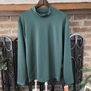 NWT Champion Training Size XXL Green Long Sleeve Mock Neck Poly-Spandex